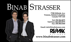 Binab Strasser buinsess card